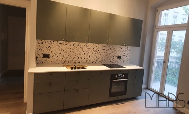 Berlin IKEA Küche mit Dekton Arbeitsplatte Zenith