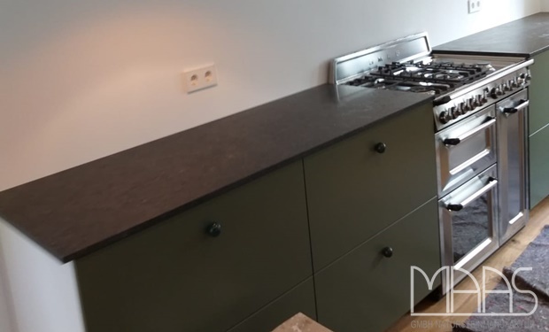 Bornheim IKEA Küche mit Marmor Arbeitsplatten Belgisch Granit