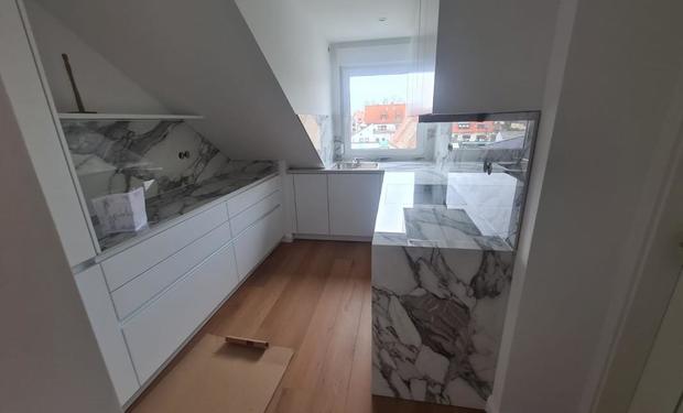 Erlangen Level Keramik Arbeitsplatten und Rückwände Arabescato Corchia