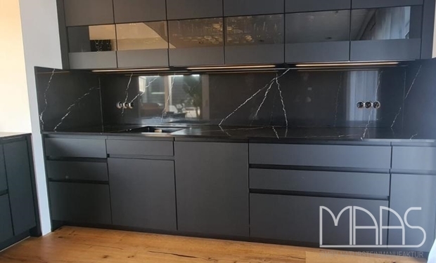 Koblenz CTX-BasicQuarz Arbeitsplatten und Rückwände 203T Nero Marquina-CTX