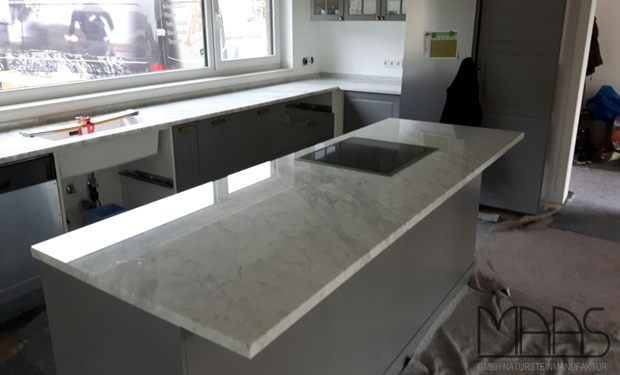 Montabaur Bianco Carrara C Marmor Arbeitsplatten