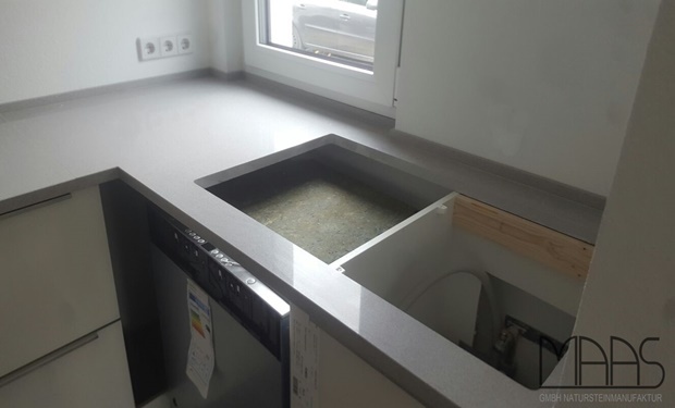 Münster Silestone Arbeitsplatten Aluminio Nube