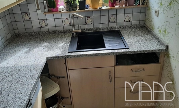 Sankt Augustin Granit Arbeitsplatten und Wischleisten Bianco Sardo