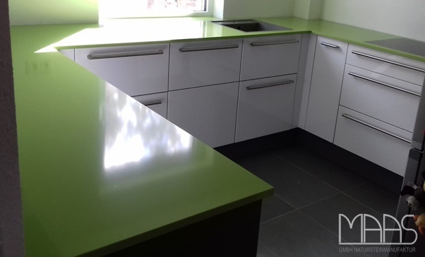 Weinheim Silestone Arbeitsplatten Verde Fun