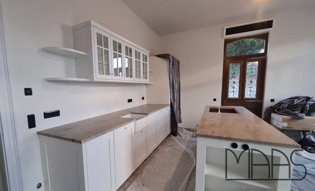 Wiesbaden Granit Arbeitsplatten und Wischleisten Astoria Ivory