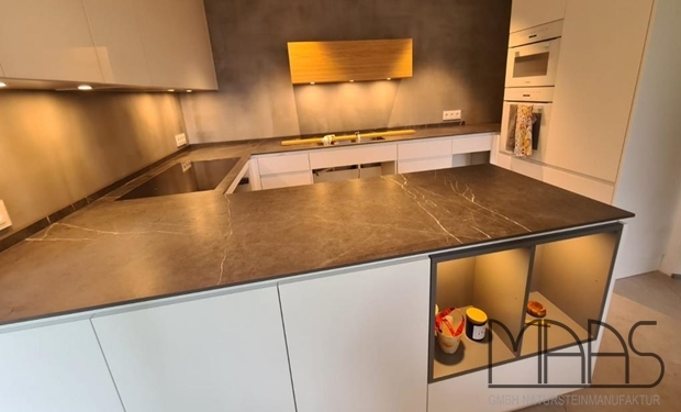 Wuppertal Infinity Arbeitsplatten und Wischleisten Pietra Grey