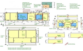 CAD Zeichnung der IKEA Küche in Altötting