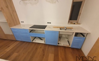IKEA Küche in Altötting mit Level Arbeitsplatten Statuario Michelangelo