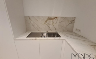 Marazzi Arbeitsplatten und Rückwand Golden White
