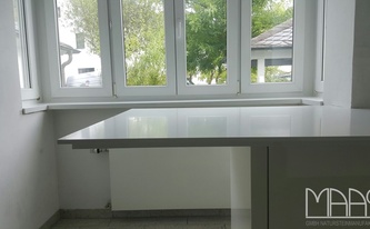 Caesarstone Tischplatte1141 Pure White / Perfect White  in Aschaffenburg