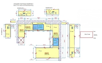 Freigabe der CAD Zeichnung für Arbeitsplatten