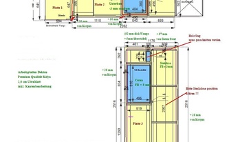 CAD Zeichnung der Küche in Bad Kreuznach