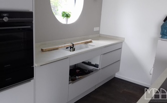 Marmor Arbeitsplatten und Wischleisten Bianco Perlino