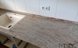 Granit Arbeitsplatte Ivory Brown in 3 cm Stärke