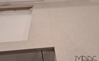 Suede Oberfläche der Silestone Arbeitsplatten Desert Silver