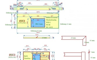 CAD Zeichnung der Caesarstone Arbeitsplatten Nova Aurora