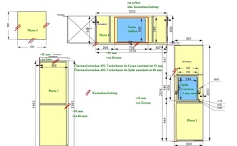 CAD Zeichnung der Küche in Berlin