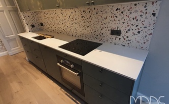 Dekton Arbeitsplatte Zenith in Berlon montiert