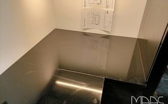 Polierte Silestone Arbeitsplatten Negro Tebas