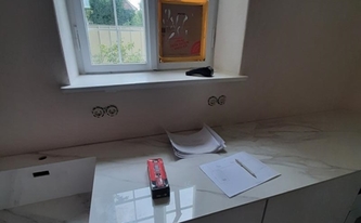 Polierte Level Keramik Arbeitsplatte Statuario Michelangelo