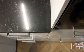 Polierte Silestone Arbeitsplatten Doradus