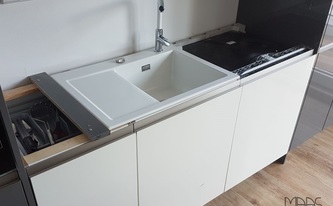 Aufmaß für die Unsui Silestone Arbeitsplatten