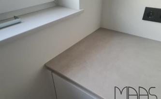 1,2 cm dicke Level Keramik Arbeitsplatte White Concrete