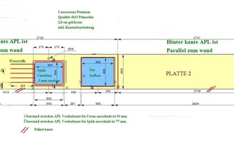 CAD Zeichnung der Küchenzeile in Bonn
