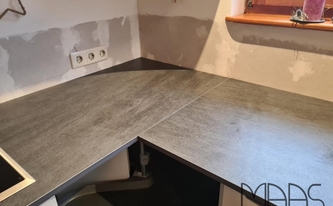 UltraTextur der Dekton Arbeitsplatten Bromo