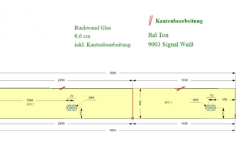 Zeichnung der Rückwände in Bonn