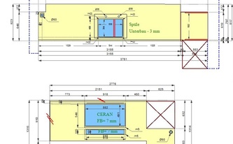 CAD Zeichnung der Küche in Bonn