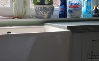 Montage in Bonn: Andeer Granit Arbeitsplatten