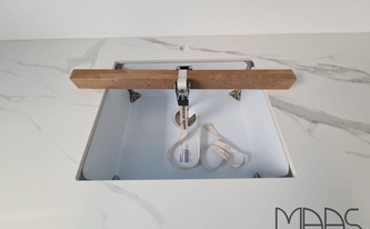 Infinity Arbeitsplatte Calacatta Oro mit Spüle