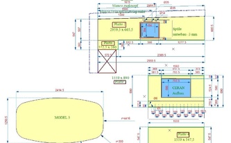 CAD Zeichnung der Laminam Produkte