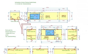 CAD Zeichnung der Kesho Silestone Arbeitsplatten