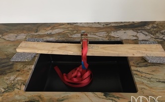 Unterbauspüle in der Granit Arbeitsplatte Fusion