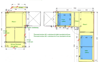 CAD Zeichnung der Küche in Brüggen