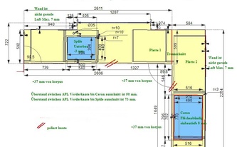 CAD Zeichnung der Küche in Buchholz in der Nordheide