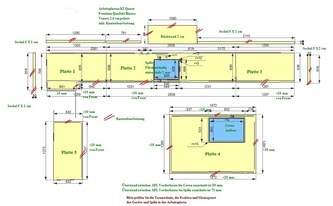 CAD Zeichnung der IKEA Küche in Burbach