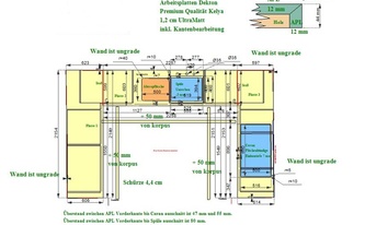 CAD Zeichnung der Küche in Celle
