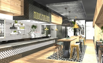 3D Zeichnung des Restaurants