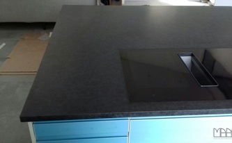 IKEA Küchenblock mit Alexander Black Granit Arbeitsplatte