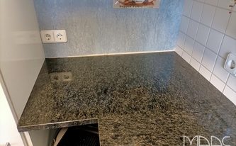 Granit Arbeitsplatten Nero Angola in 3 cm