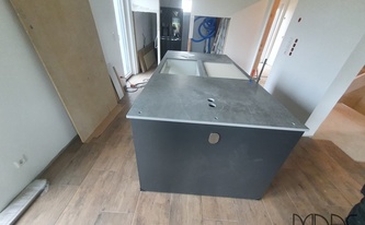 Kücheninsel mit Dekton Arbeitsplatte Soke