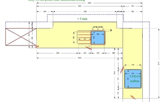 CAD Zeichnung der Küche in Eitorf