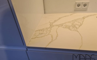 Dream Quarzagglo Arbeitsplatten Dream Calacatta Oro mit Marmoroptik
