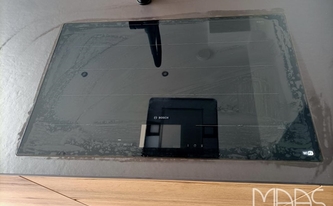 Dekton Arbeitsplatte Sirius mit Ceranfeld