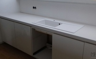 Dekton Material Zenith mit UltraMatt Oberfläche und 2,0 cm Stärke