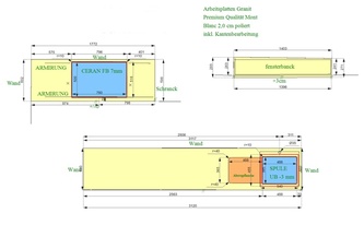 CAD Zeichnung der Küche in Euskirchen