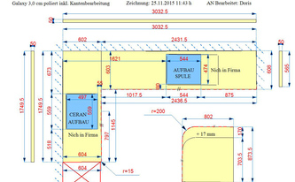 Granit Arbeitsplatte und Tischplatte